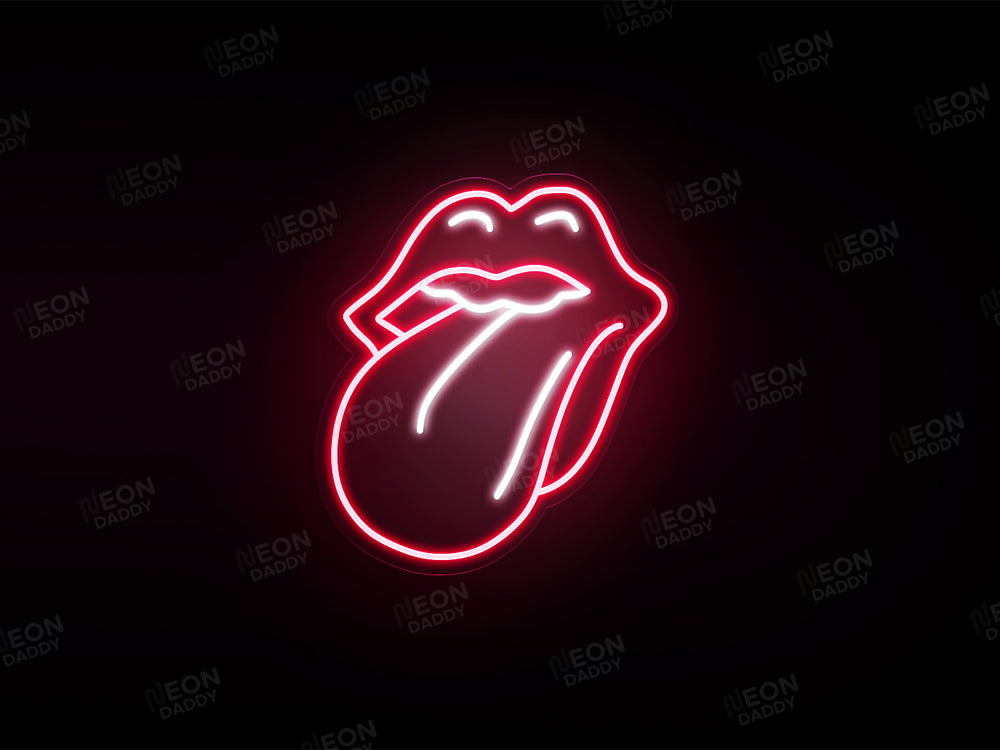 'Sticking Out Tongue' Neon Sign
