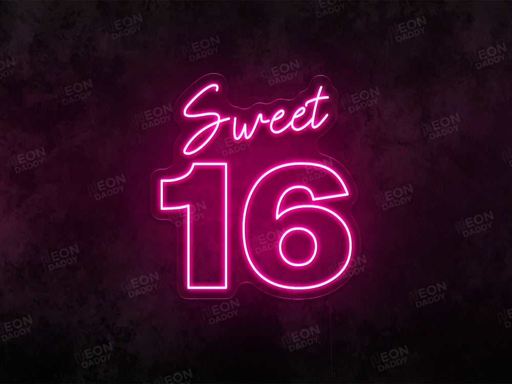 Sweet 16 LED Neon Sign