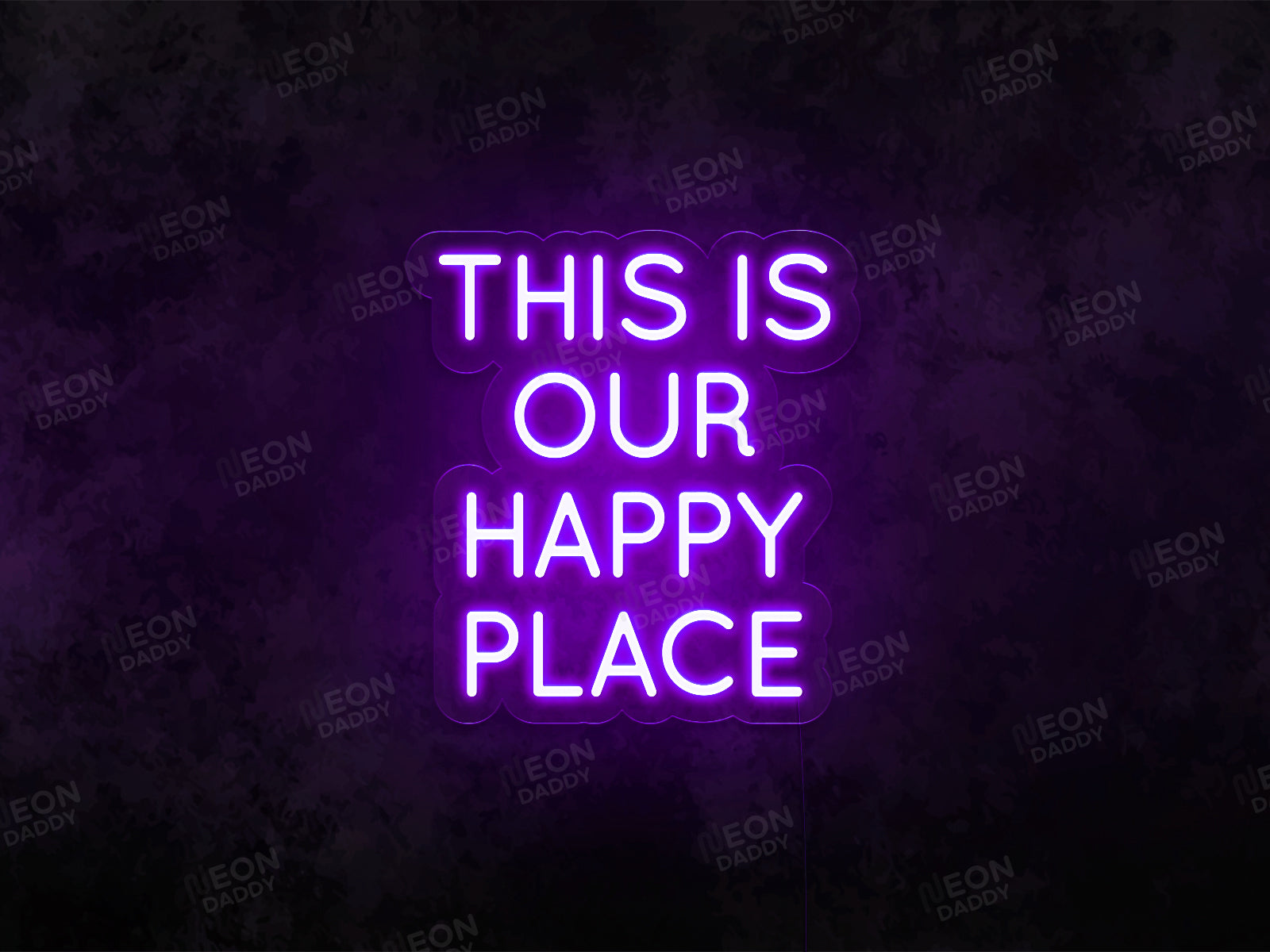 This Is Our Happy Place LED Neon Sign - Neon Daddy