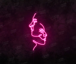 Two Face Art LED Neon Sign - Neon Daddy