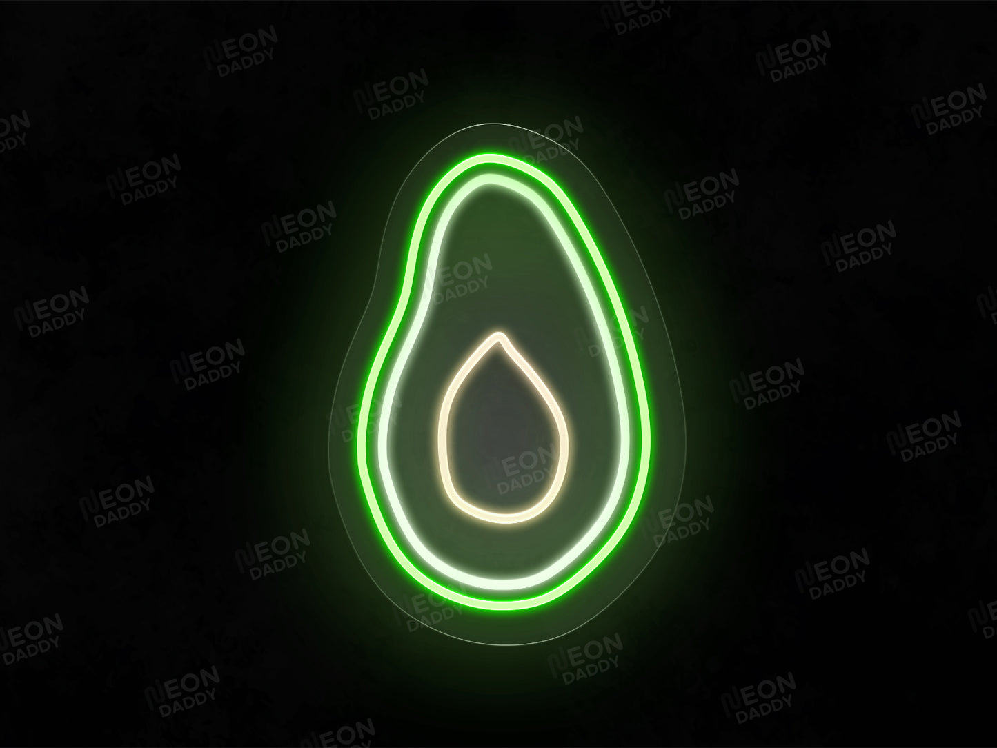 avocado neon sign