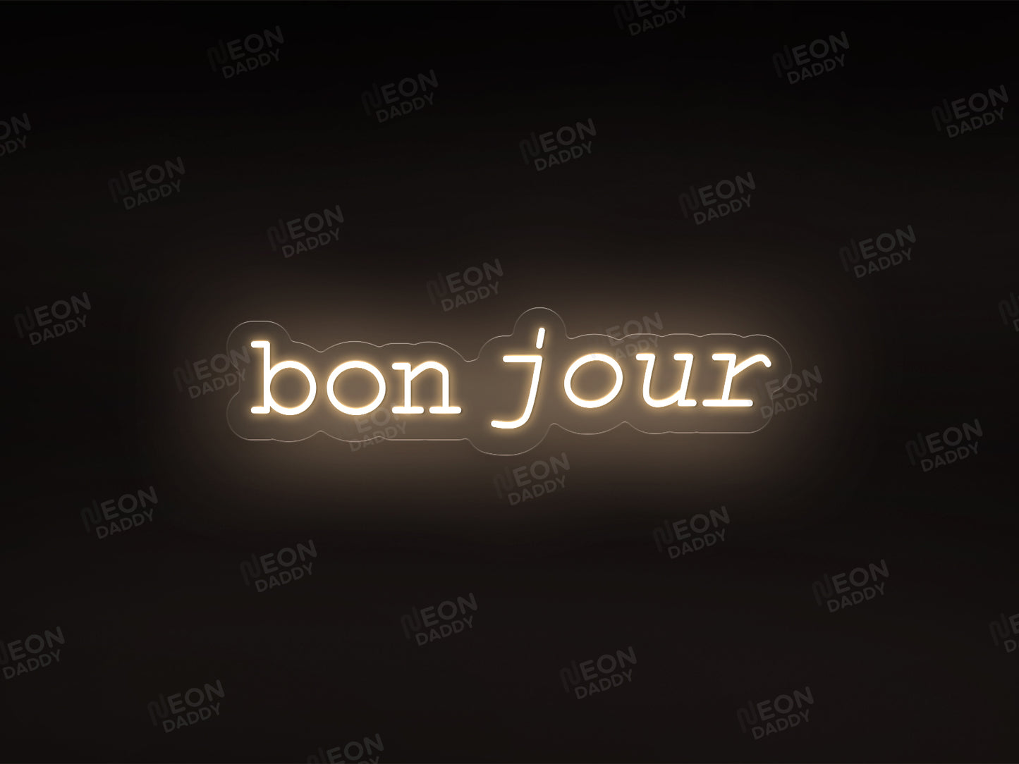 'Bon Jour' Neon Sign