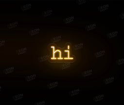 'Hi' Neon Sign