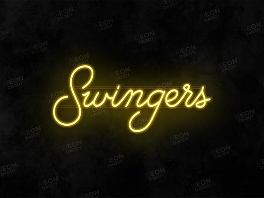 chris@competitivesocialising.com - Custom LED neon sign - swingers - 60 x 26cm - Sunshine Yellow - Cut to letter - Neon Daddy