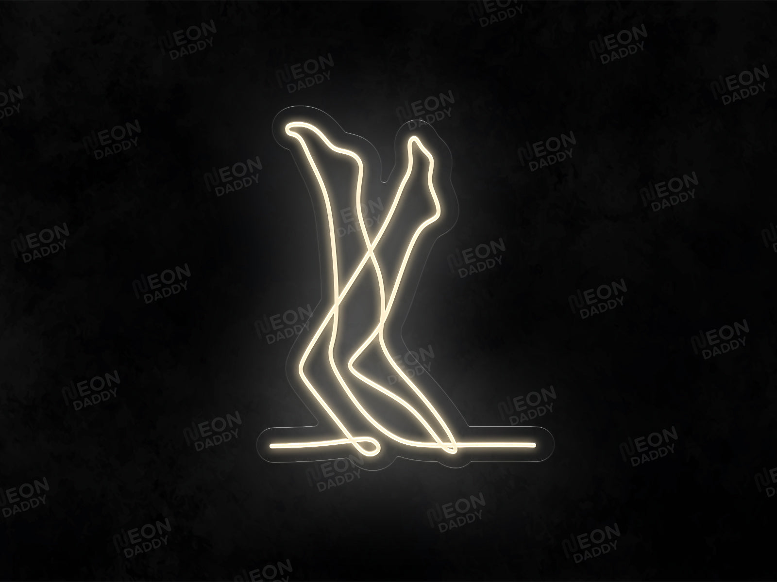 Line Art Women's Legs Neon Sign - Neon Daddy