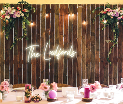 Personalised Wedding / Surname Neon Sign
