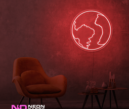 Color: Red Earth LED Neon Sign