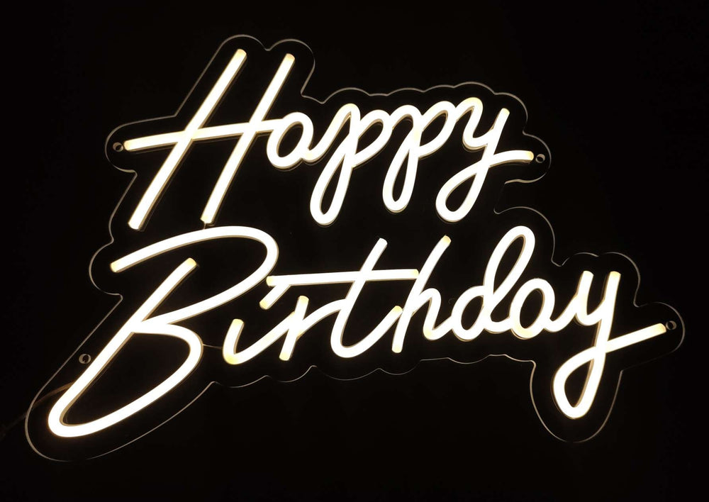 Happy Birthday Neon Sign