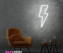 Color: White Lightning Strike LED Neon Sign