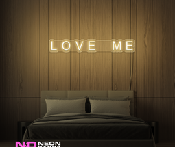 Color: Warm White 'Love Me' - LED Neon Sign - Affordable Neon Signs