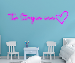 Personalised Name with Heart Neon Sign - Neon Daddy