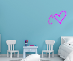 Personalised Name with Heart Neon Sign - Neon Daddy