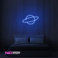 Color: Blue 'Planet Neptune' - LED Neon Sign - Space Neon Signs