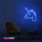 Color: Blue 'Unicorn' - Kids LED Neon Sign - Affordable Neon Signs