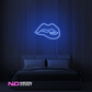 Color: Blue 'Lips' - LED Neon Sign - Affordable Neon Signs