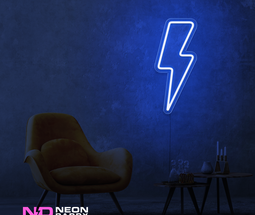 Color: Blue Lightning Strike LED Neon Sign