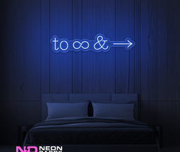 Color: Blue To Infinity and Beyond LED Neon Sign