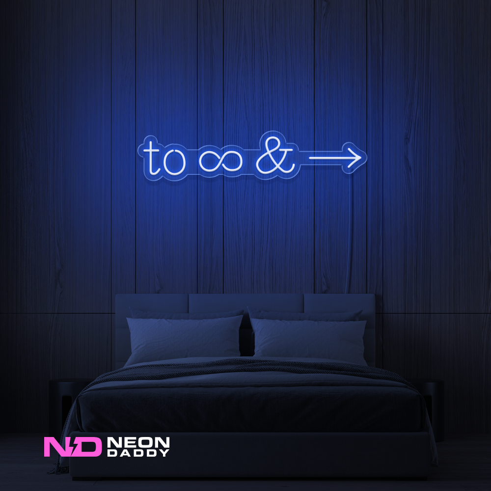 Color: Blue To Infinity and Beyond LED Neon Sign