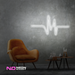 Color: White 'Pulse' - LED Neon Sign - Affordable Neon Signs