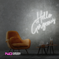 Color: White 'Hello Gorgeous' LED Neon Sign - Affordable Neon Signs