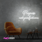 Color: White Progress Not Perfection LED Neon Sign