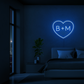 Personalised Love Heart Neon Sign