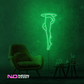 Color: Green 'Womans Legs Portal' - LED Neon Sign - Affordable Neon Signs
