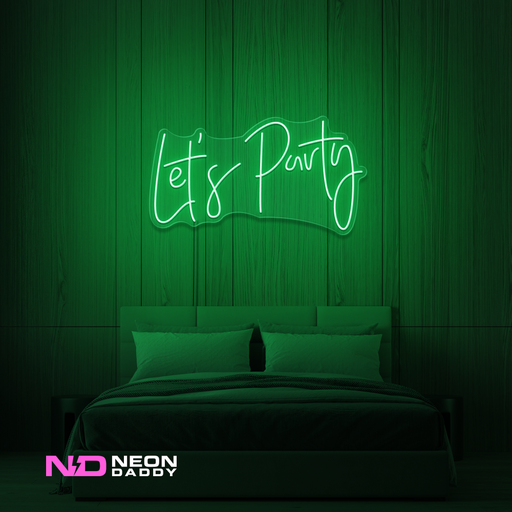 Color: Green Let's Party