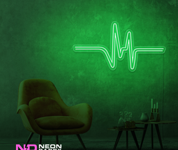 Color: Green 'Pulse' - LED Neon Sign - Affordable Neon Signs