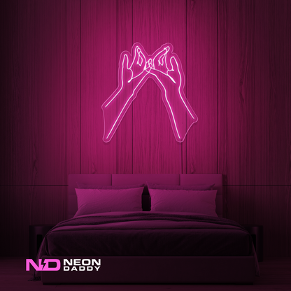Color: Hot Pink 'Pinky' - LED Neon Sign - Cute Neon Signs
