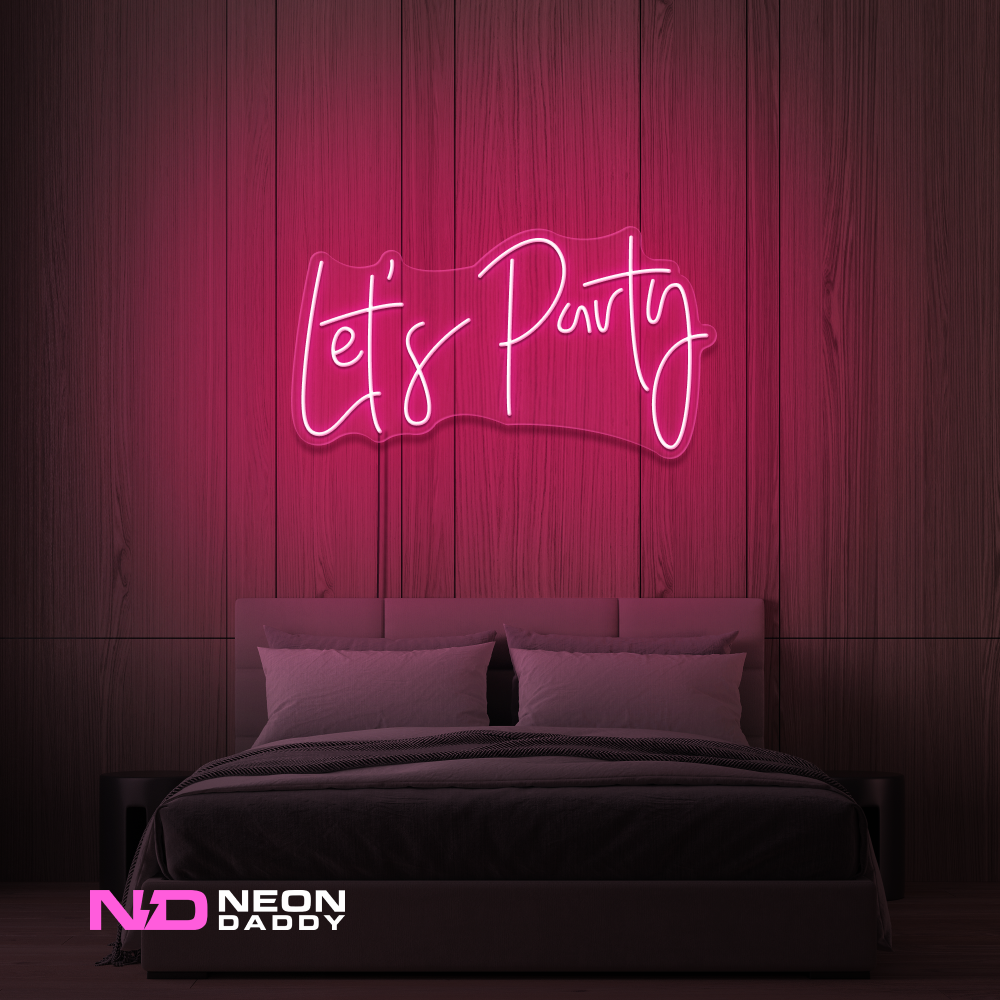 Color: Hot Pink Let's Party