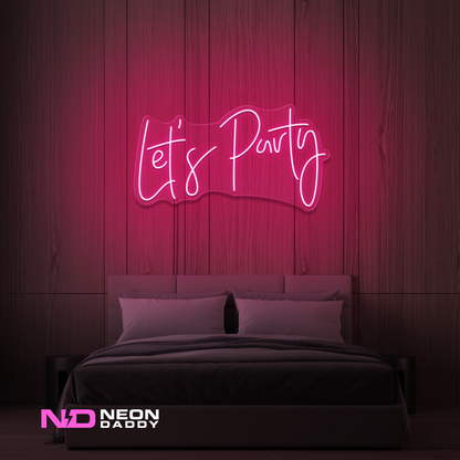 Color: Hot Pink Let's Party