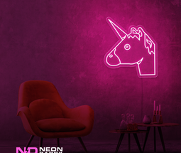 Color: Hot Pink 'Unicorn' - Kids LED Neon Sign - Affordable Neon Signs