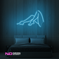 Color: Light Blue 'Womans Legs' - LED Neon Sign - Affordable Neon Signs