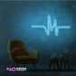 Color: Light Blue 'Pulse' - LED Neon Sign - Affordable Neon Signs