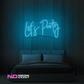 Color: Light Blue Let's Party