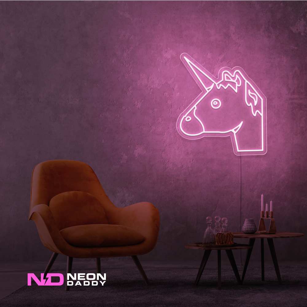Color: Light Pink 'Unicorn' - Kids LED Neon Sign - Affordable Neon Signs