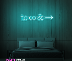 Color: Mint Green To Infinity and Beyond LED Neon Sign