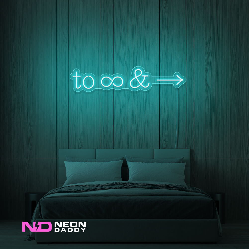 Color: Mint Green To Infinity and Beyond LED Neon Sign