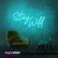 Color: Mint Green 'Stay Wild' - LED Neon Sign - Affordable Neon Signs