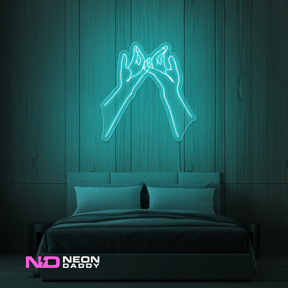 Color: Mint Green 'Pinky' - LED Neon Sign - Cute Neon Signs