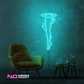 Color: Mint Green 'Womans Legs Portal' - LED Neon Sign - Affordable Neon Signs