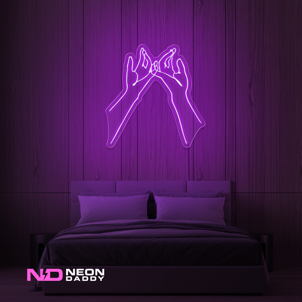 Color: Purple 'Pinky' - LED Neon Sign - Cute Neon Signs