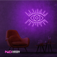 Color: Purple 'Eye' LED Neon Sign - Affordable Neon Signs