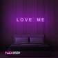 Color: Purple 'Love Me' - LED Neon Sign - Affordable Neon Signs