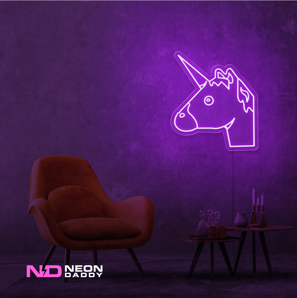 Color: Purple 'Unicorn' - Kids LED Neon Sign - Affordable Neon Signs