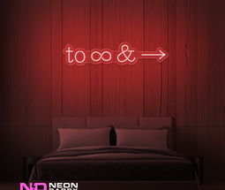 Color: Red To Infinity and Beyond LED Neon Sign