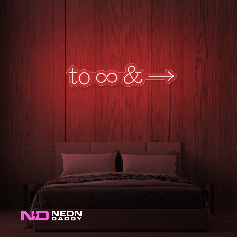 Color: Red To Infinity and Beyond LED Neon Sign
