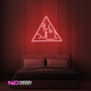 Color: Red 'Love Triangle' - LED Neon Sign - Affordable Neon Signs