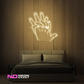 Color: Warm White 'Hand Holding' LED Neon Sign - Romantic Neon Signs
